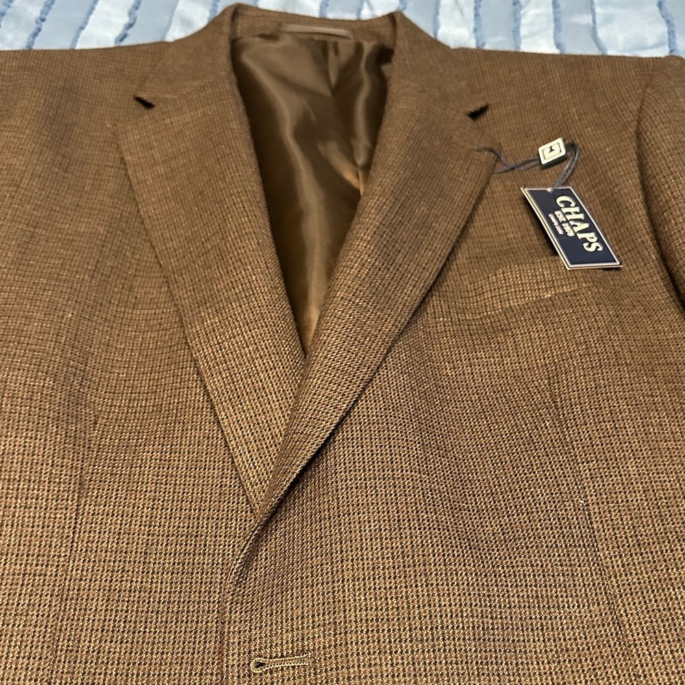 New with tags Chaps Brown Textured Sport Coat Blazer